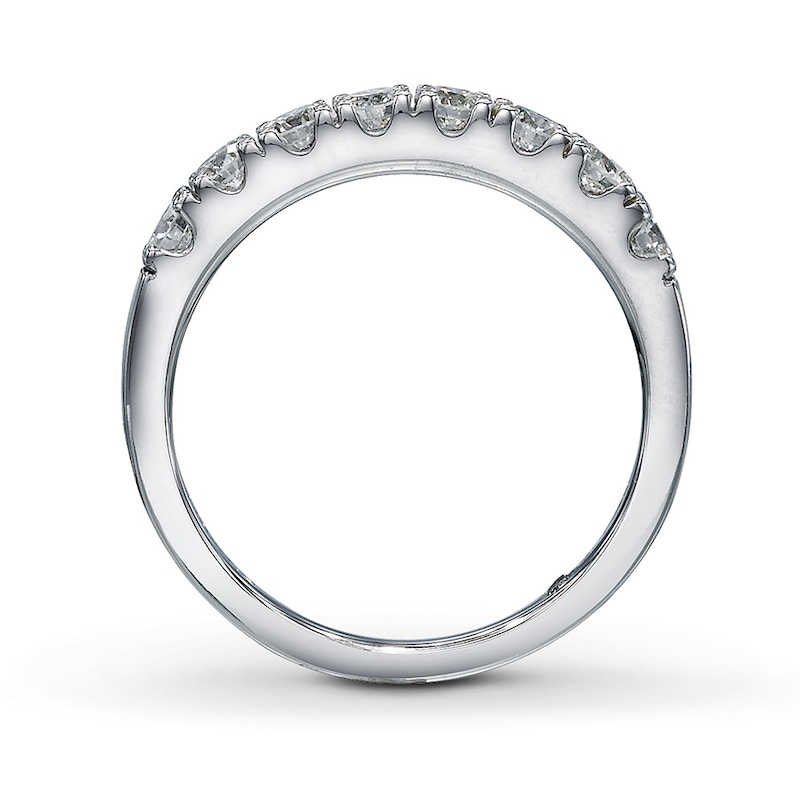 Main Image 2 of Previously Owned THE LEO Diamond Band 1-1/2 ct tw Round-cut 14K White Gold - Size 6