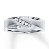 Thumbnail Image 1 of Previously Owned Men's Diamond Ring 1/10 ct tw Round-cut 10K White Gold Size 13.75