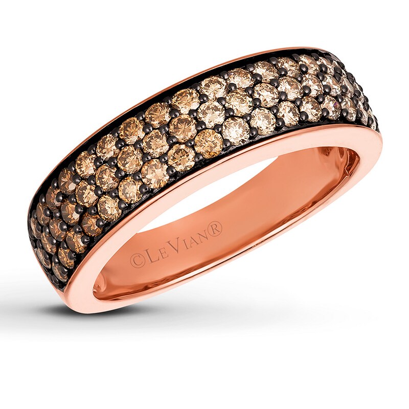 Main Image 1 of Previously Owned Le Vian Ombre Ring 7/8 ct tw Round-cut Diamonds 14K Strawberry Gold Size 11