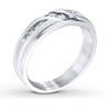 Thumbnail Image 2 of Previously Owned Ever Us Men's Two-Stone Ring 1/4 ct tw Round-cut Diamonds 14K White Gold - Size 8.5
