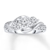 Thumbnail Image 1 of Previously Owned 3-Stone Diamond Ring 1 ct tw Round-cut 14K White Gold - Size 5