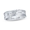 Thumbnail Image 0 of Previously Owned THE LEO Diamond Men's Wedding Band 1/10 ct tw Round-cut 14K White Gold
