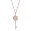 Thumbnail Image 1 of Previously Owned Emmy London Diamond Key Necklace 1/6 ct tw 10K Rose Gold 20"