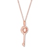 Thumbnail Image 4 of Previously Owned Emmy London Diamond Key Necklace 1/6 ct tw 10K Rose Gold 20"