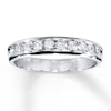 Thumbnail Image 1 of Previously Owned Diamond Anniversary Band 1/2 ct tw Round-cut 14K White Gold - Size 4.5