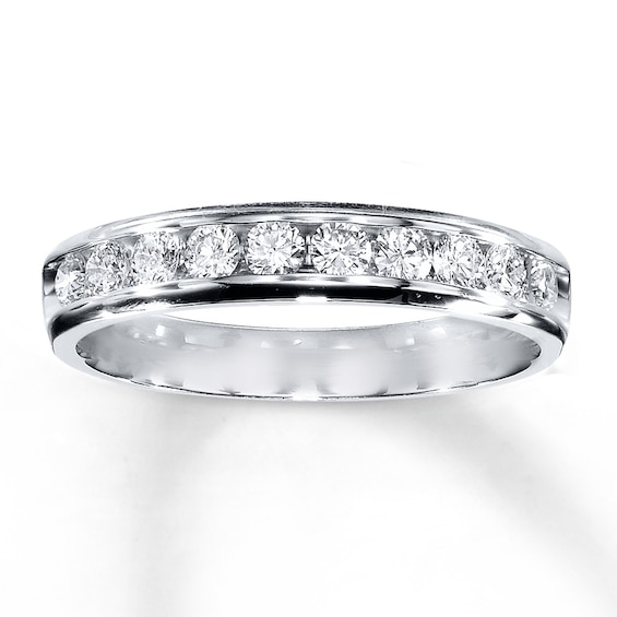 Previously Owned Diamond Anniversary Band 1/2 ct tw Round-cut 14K White Gold 4.5