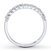Thumbnail Image 2 of Previously Owned Diamond Anniversary Band 1/4 ct tw Round-cut 10K White Gold - Size 10.75