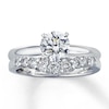 Thumbnail Image 4 of Previously Owned Diamond Enhancer Ring 3/8 ct tw Round-cut 14K White Gold Size 9.5