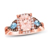 Thumbnail Image 0 of Previously Owned Le Vian Morganite Ring 1/3 ct tw Round-cut Diamonds 14K Strawberry Gold - Size 10.75