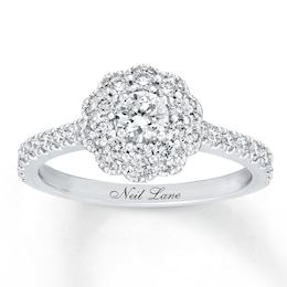 Previously Owned Neil Lane Engagement Ring 1 ct tw Round-cut Diamonds 14K White Gold