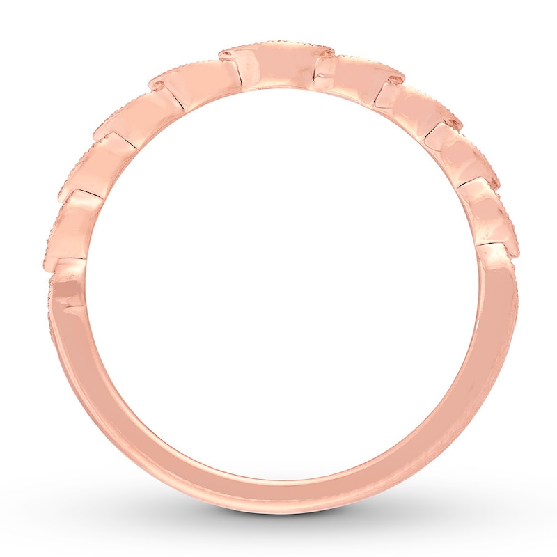Previously Owned Neil Lane Wedding Band 1/15 ct tw Round-cut Diamonds 14K Rose Gold