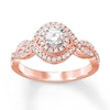 Previously Owned Diamond Engagement Ring 5/8 ct tw Round-cut 14K Rose Gold