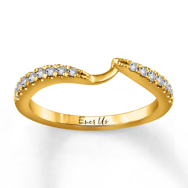 Main Image 1 of Previously Owned Ever Us Diamond Wedding Band 1/5 ct tw Round-cut 14K Yellow Gold