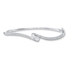 Thumbnail Image 1 of Previously Owned Ever Us Bangle Bracelet 1 carat tw Diamonds 14K White Gold