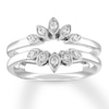 Thumbnail Image 1 of Previously Owned Diamond Enhancer Ring 1/8 ct tw Round-cut 14K White Gold