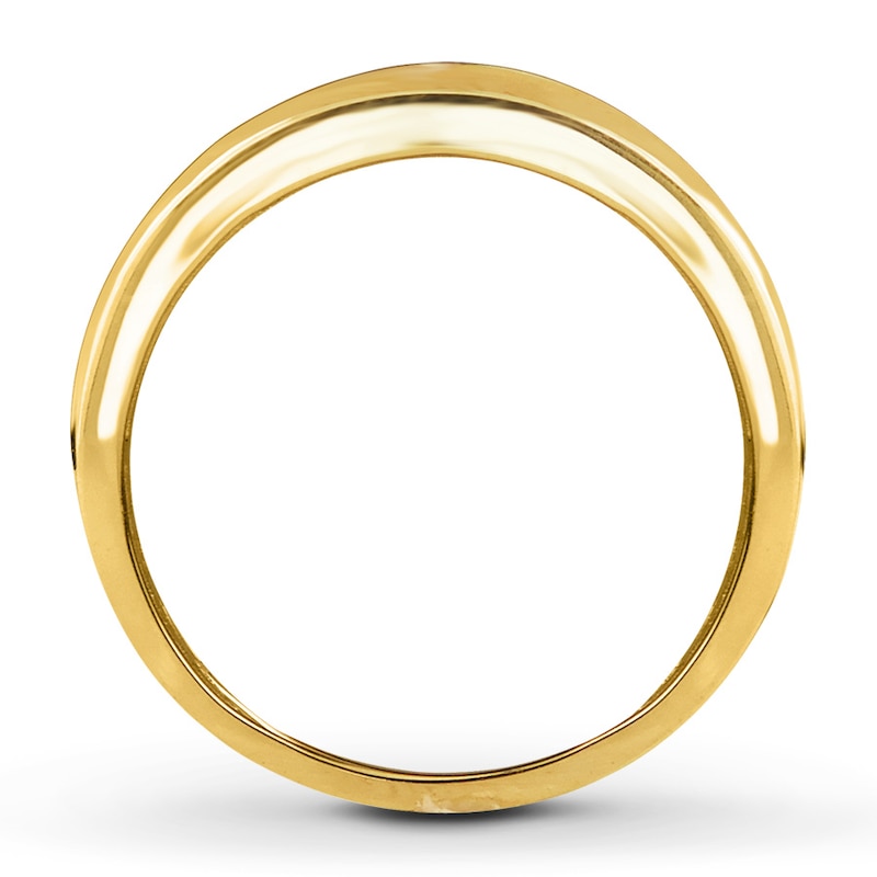 Main Image 2 of Previously Owned Men's Wedding Band 1/2 ct tw Round-cut Diamonds 10K Yellow Gold