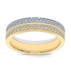 Thumbnail Image 1 of Previously Owned Men's Diamond Spinning Wedding Band 1 ct tw Round-cut 14K Two-Tone Gold - Size 10