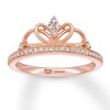 Thumbnail Image 1 of Previously Owned Emmy London Diamond Tiara Ring 1/5 cttw Round-cut 10K Rose Gold