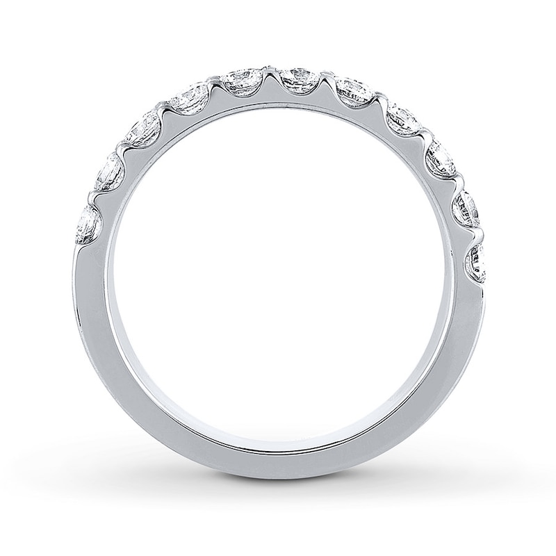 Main Image 2 of Previously Owned THE LEO Wedding Band 7/8 ct tw Round-cut Diamonds 14K White Gold