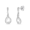Thumbnail Image 1 of Previously Owned Interwoven Diamond Earrings 1/4 ct tw 10K White Gold
