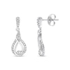Thumbnail Image 2 of Previously Owned Interwoven Diamond Earrings 1/4 ct tw 10K White Gold