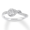 Previously Owned Interwoven Diamond Ring 1/10 ct tw Round-cut Sterling Silver