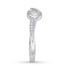 Previously Owned Interwoven Diamond Ring 1/10 ct tw Round-cut Sterling Silver