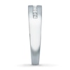 Thumbnail Image 3 of Previously Owned Men's Diamond Wedding Band 1/4 ct tw Square-cut 14K White Gold - Size 12.75