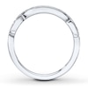 Thumbnail Image 2 of Previously Owned Diamond Wedding Band 1/6 ct tw Round-cut 14K White Gold Size 4