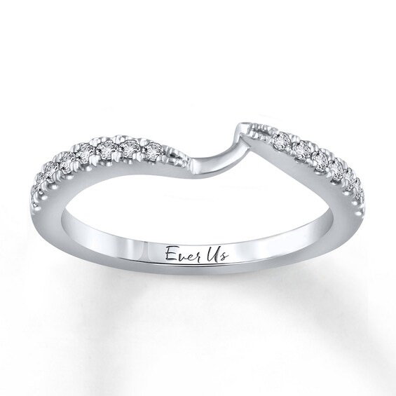 Previously Owned Ever Us Diamond Band 1/5 ct tw Round-cut 14K White Gold Size 9