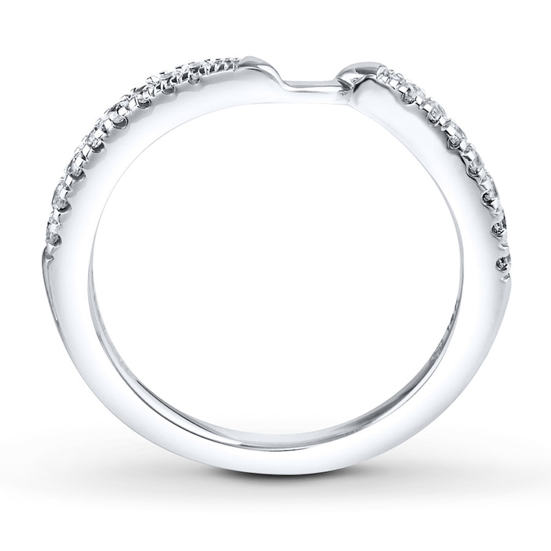 Main Image 3 of Previously Owned Ever Us Diamond Band 1/5 ct tw Round-cut 14K White Gold - Size 9