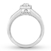 Thumbnail Image 2 of Previously Owned Diamond Engagement Ring 1/3 ct tw Round-cut 10K White Gold Size 10