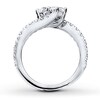 Thumbnail Image 4 of Previously Owned Ever Us Two-Stone Anniversary Ring 1-1/2 ct tw Round-cut Diamonds 14K White Gold Size 5.5