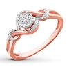 Thumbnail Image 4 of Previously Owned Diamond Ring 1/8 ct tw Round-cut 10K Rose Gold - Size 4.75