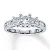 Thumbnail Image 0 of Previously Owned Engagement Ring 1-1/2 ct tw Round-cut Diamonds 14K White Gold - Size 5.75