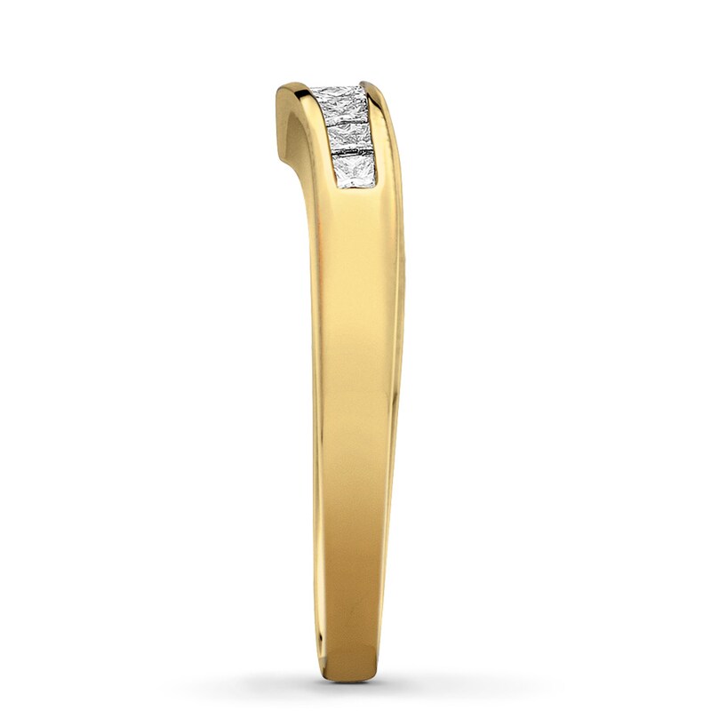 Main Image 3 of Previously Owned Diamond Enhancer 3/8 ct tw Princess-cut 14K Yellow Gold - Size 5.5