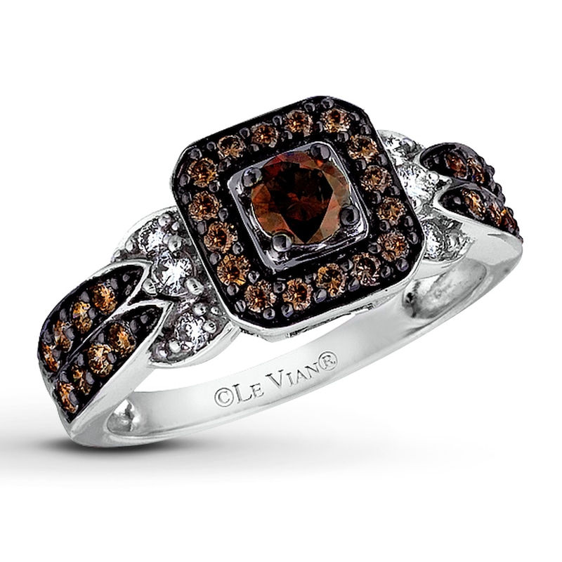 Main Image 1 of Previously Owned Le Vian Diamond Ring 3/4 ct tw Round-cut 14K Vanilla Gold Size 6.25