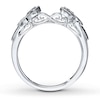Thumbnail Image 2 of Previously Owned Diamond Enhancer Ring 1/6 ct tw Round-cut 14K White Gold - Size 9.5