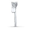 Thumbnail Image 3 of Previously Owned Diamond Enhancer Ring 1/6 ct tw Round-cut 14K White Gold - Size 9.5