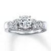 Thumbnail Image 4 of Previously Owned Diamond Enhancer Ring 1/6 ct tw Round-cut 14K White Gold - Size 9.5