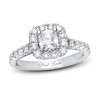 Thumbnail Image 1 of Previously Owned Neil Lane Diamond Engagement Ring 1-3/8 ct tw Cushion & Round-cut 14K White Gold Size 5.25