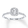 Thumbnail Image 0 of Previously Owned Diamond Engagement Ring 3/8 ct tw Round-cut 10K White Gold - Size 9.5