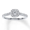 Thumbnail Image 1 of Previously Owned Diamond Engagement Ring 3/8 ct tw Round-cut 10K White Gold Size 5.25