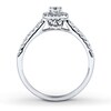 Thumbnail Image 2 of Previously Owned Diamond Engagement Ring 3/8 ct tw Round-cut 10K White Gold Size 5.25