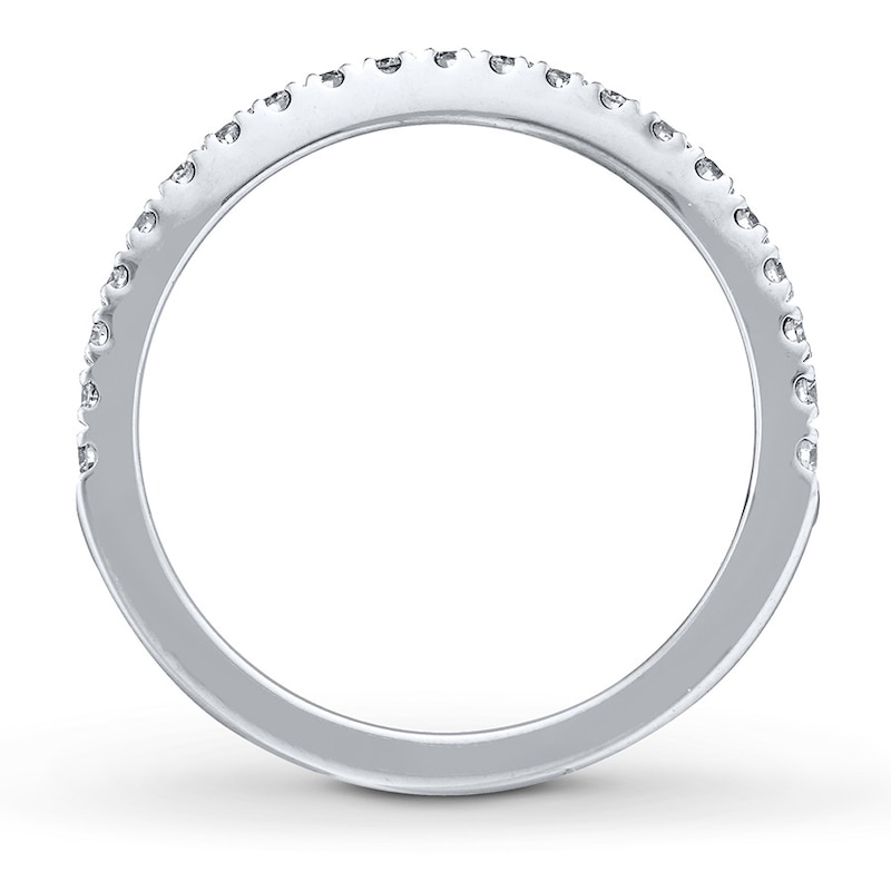 Main Image 2 of Previously Owned Neil Lane Wedding Band 1/3 ct tw Round-cut Diamonds 14K White Gold - Size 5