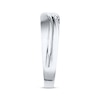 Thumbnail Image 3 of Previously Owned Men's Diamond Wedding Band 1/15 ct tw Round-cut 10K White Gold - Size 7.75