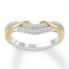 Thumbnail Image 1 of Previously Owned Diamond Anniversary Band 1/4 ct tw Round-cut 14K Two-Tone Gold Size 5