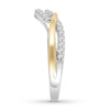 Thumbnail Image 3 of Previously Owned Diamond Anniversary Band 1/4 ct tw Round-cut 14K Two-Tone Gold Size 5