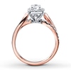 Thumbnail Image 1 of Previously Owned Diamond Engagement Ring 3/4 ct tw Round-cut 14K Two-Tone Gold - Size 3.5