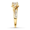 Thumbnail Image 2 of Previously Owned Diamond Engagement Ring 5/8 ct tw Princess-cut 10K Yellow Gold - Size 9.75